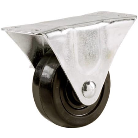 Shepherd Hardware 9659 4 in. Rubber wheel Rigid Plate Caster 485482