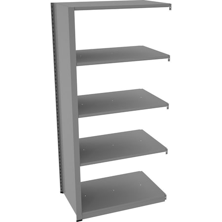Tennsco Boltless Shelving, 24"D x 36"W x 76"H, 5 Shelves, Steel, Depth: 24" CA247636-MGY
