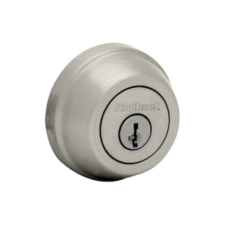 Kwikset Single Cylinder Deadbolt SmartKey with 6AL Latch and STRKP Strike Pack which includes Square 780-15S.STRKP