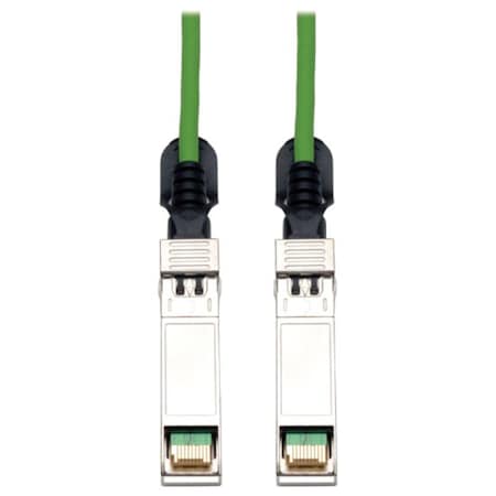 Tripp Lite SFP+ Cable, 10Gbase, Copper, Green, 5m N280-05M-GN