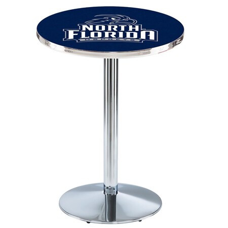 Holland Bar Stool Co 36" Chrome North Florida Pub Table, 36" dia. Top L214C3636NorFla