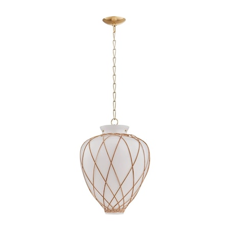Hudson Valley Lighting Apple Valley 1 Light Pendant in Aged Brass Finish 9217-AGB