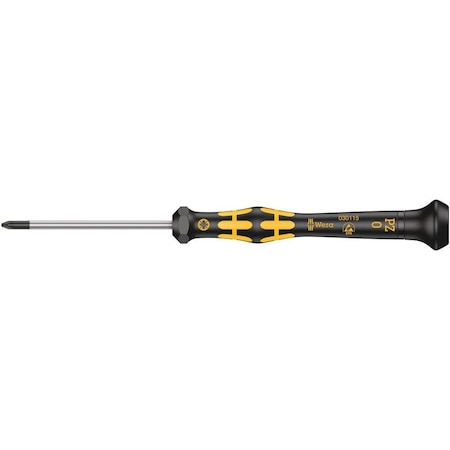 Wera 1555 PZ ESD Kraftform Micro screwdriver for Pozidriv screws, PZ 0 x 60 mm 5030115001