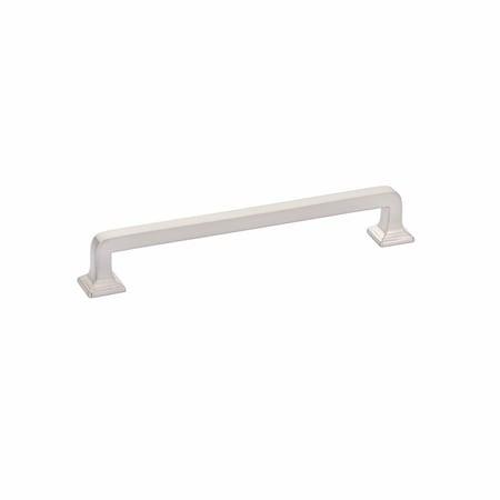 Schaub 6in Center to Center Menlo Park Cabinet Pull Brushed Nickel Finish 537-BN
