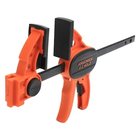 Pony E-Z HOLD Series Light-Duty Expandable Bar Clamp, 150lb, 6 in Max Opening Size, 2-1/2 in D Throat 33606