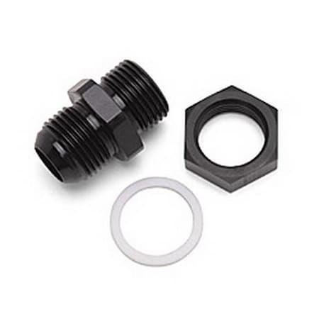 Russell/Edel Russell-Edel 670870 Straight Bulkhead Coupler Fitting, Black R62-670870