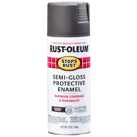 Rust-Oleum Spray Paint, Bronze, Gloss, Solvent, 12 oz. 7754830