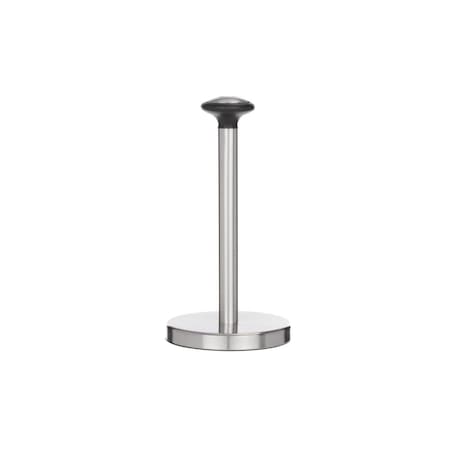 Comida 12 in. Stainless Steel Paper Towel Holder with Knob, Black CO2690303