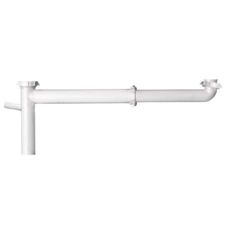 Gizmo 127TTWRUK Plastic Direct Connect End Outlet Continuous Waste  White - 1.5 x 16 in. GI612979