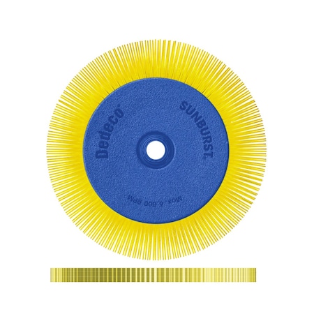 Dedeco SUNBURST 6'' X 1/2'' TS YELLOW 80 GRIT (A/O) 2443