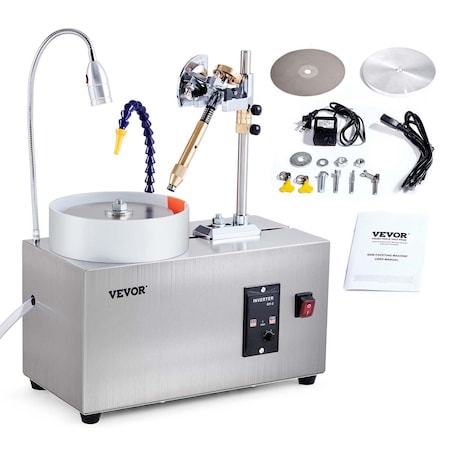 Vevor Gem Faceting Machine 180W Jade Grinding Polishing 2980RPM Rock Polisher KD-8801