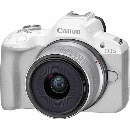 Canon EOS R50 RF-S 18-45mm f/4.5-6.3 IS STM Lens Kit (White) 5812C012