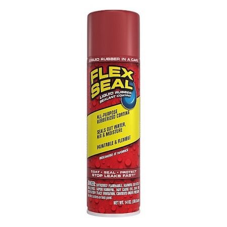 Flex Seal Rubber Coating, 14 oz, Red, Rubber FSREDR20