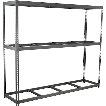 Global Industrial 3 Shelf, Standard Duty Boltless Shelving, Starter, 96"W x 30"D x 48"H, No Deck B3171441