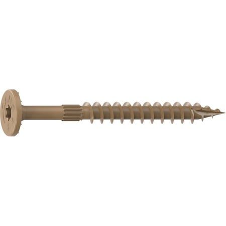 Camo Structural Screw, 1/4 in Thread, 3 in L, Flat Head, Star Drive, Sharp Point, PROTECH Ultra 4 Coated, 500 0360179