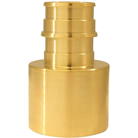 Apollo Valves ExpansionPEX Series Pipe Adapter, 34 x 1 in, Barb x Female Sweat, Brass, 200 psi Pressure EPXFS341