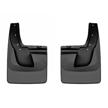 Weathertech Black, No Drill MudFlaps 120185