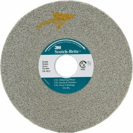 3M Scotch-Brite EXL Deburring Wheel 6 x 1 x 1 Silicon Carbide 9S FIN 7000000737