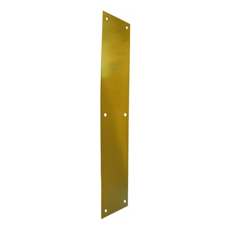 Tell P35153 3-1/2in x 15in Push Plate - Polished Brass DT100071
