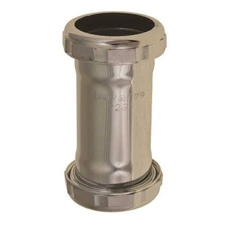 Premier Brass Coupling 1-1/2 in. Chrome Plated Slip Joint 59316