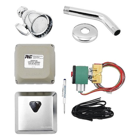 Powers Fasteners Sensor Shower, IR Snsr, Bru SS, 2-1/4 In. 447 10000M100
