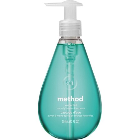 Method Gel Hand Soap, Waterfall, 12 fl oz, 6PK 00379