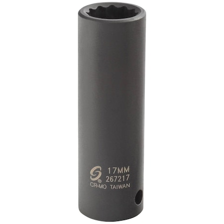 Sunex 1/2 in Drive 17Mm 12-Point Deep Impact Socket 267217