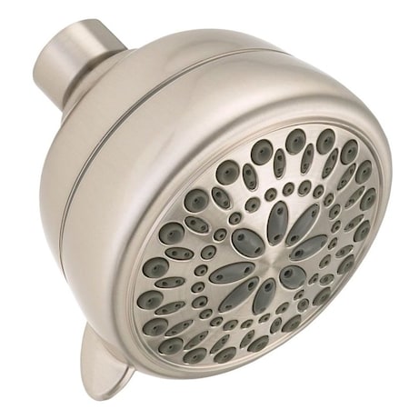 Delta Shower Head, Round, 1.75 gpm, 1/2 in Connection, IPS, 7-Spray Function, Plastic 75763CSN