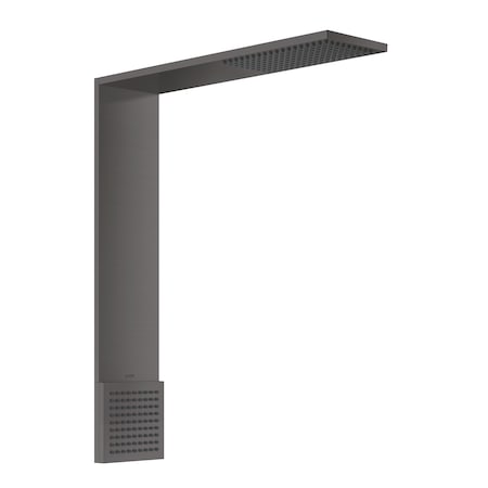 Axor ShowerComposition 1-Jet Showerhead 110/220 and Shoulder Shower, 1.75 GPM in Brushed Black Chrome 12793341