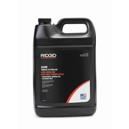Ridgid Pipe Thread Cutting Oil, 1 gal, Can, Black 70830