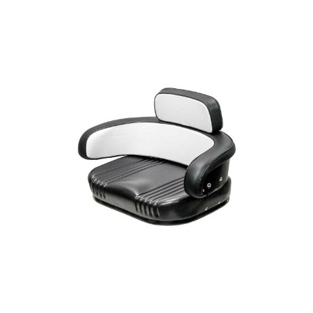 Uni Pro International Harvester 806 3-Piece Seat Cushion Kit, Economy, Black & White Vinyl 8092