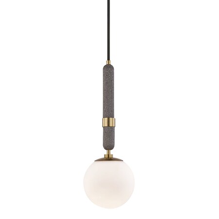 Mitzi Brielle 1 Light Pendant 14.5 In. Aged Brass H289701S-AGB
