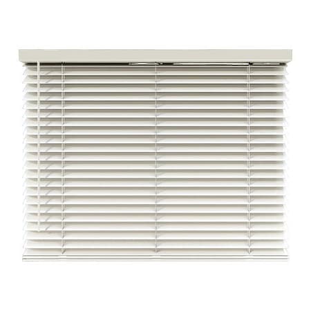 Keystone Fabrics Cordless Faux Wood Blind, White, 48 in H FW-40x48