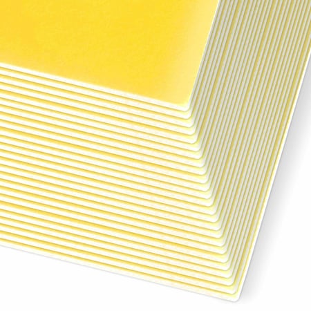 Flipside 20 x 30 3/16 Yellow Foam Board Pack of 25 20365-25