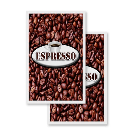 Signmission Espresso, Vinyl Decals Only 24 Inch x 36 Inch, Vinyl Decal, 2PK DSB-2436-2PACK-Espresso
