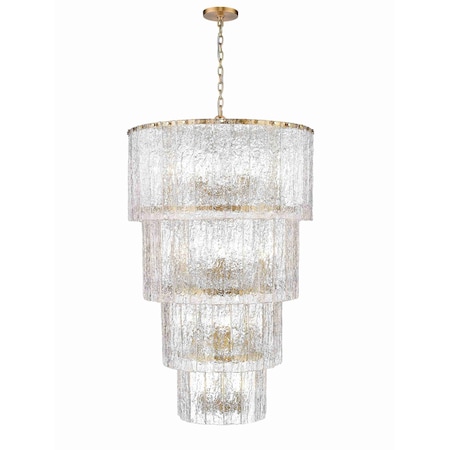 Z-Lite 18 Light Chandelier in Modern Gold 1943-48MGLD