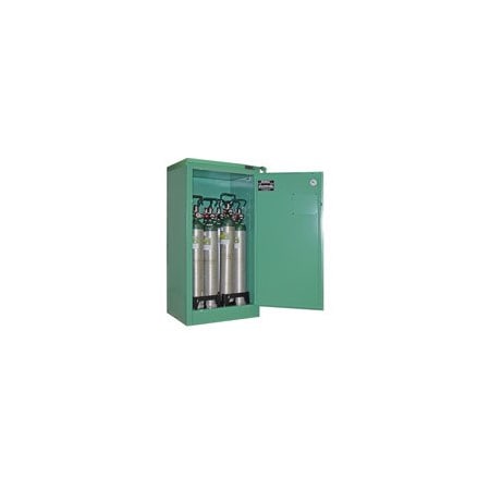 Securall Cylinder Storage Cabinet, Green, Steel MG309FL