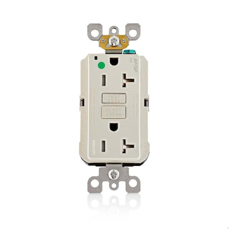 Leviton Receptable Outlet, Hospital Grade, Almond AGTR2-HGT