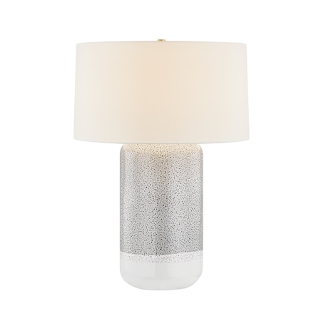Hudson Valley Lighting Washingtonville Table Lamp in Aged Brass/Ceramic Blue Shore L8931-AGB/CBS