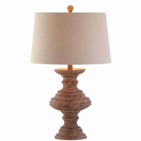 Jonathan Y Scarlett 26.5" Resin LED Table Lamp, Brown JYL1001A