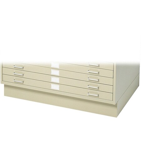 Safco Flat File Cabinet Base, White, Closed 4995TSR