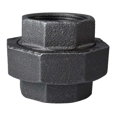 Prosource Pipe Union, 1-1/2 in, Threaded, Malleable Iron, 40 Schedule, 300 PSI Pressure 34B-1-1/2B