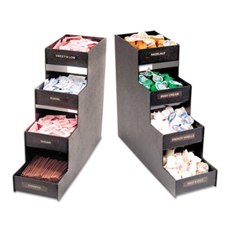 Vertiflex Narrow Condiment Organizer 6w x 19d x 15.88h Black VFC-1916RC