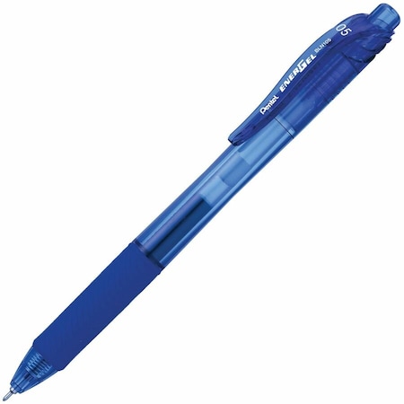 Pentel Pen Set, Blue, Non-Erasable, Gel, PK12 BLN105-C
