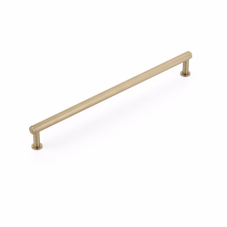 Schaub 10in Center to Center Pub House Knurled Cabinet Pull Signature Satin Brass Finish 5010-SSB