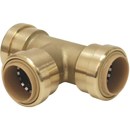 Probite B & K ProLine Series 632-004 Pipe Tee, 3/4 in, Push-Fit, Brass 6632-004