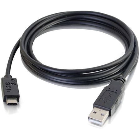 C2G 3FT USB 2.0 USB-C TO USB-A CABLE M/M - BLACK 28870