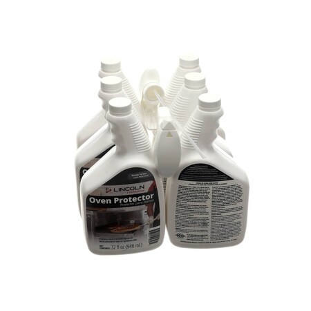 Lincoln Industrial Oven Protector, Barrier Coating, 6 - 32 Ounce Bottles with 2 Sprayers 4604106