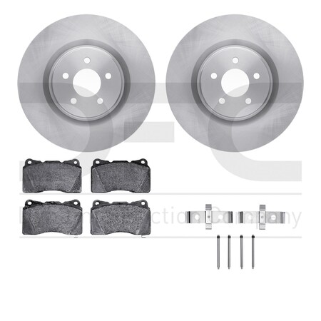 Dynamic Friction Co DFC Brake Rotor with 5000 Brake Pads and Hardware Kit 6512-99063