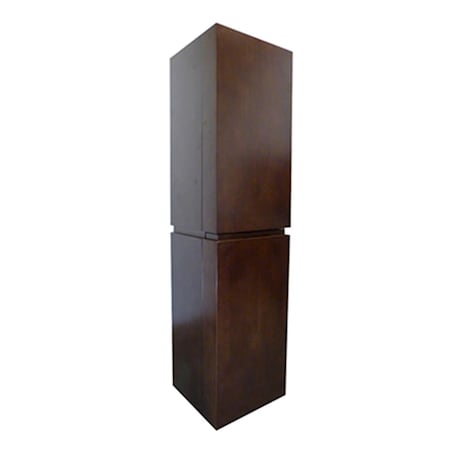 Comfortcorrect 15.6 x 15 x 61.6 in. Wall Mount Linen Cabinet - Walnut CO2805581